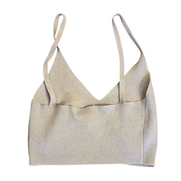 Lisa Todd 100% Cashmere PILLOW TALK CROP in Dove NWT Size Small - Picture 2 of 6